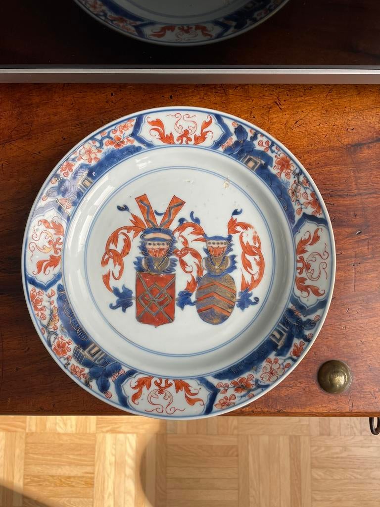 Kangxi Chinees porselein wapenbord, Antiek en Kunst, Antiek | Porselein, Ophalen of Verzenden