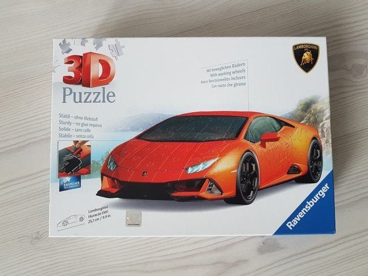 Lamborghini 3D puzzel, Overige merken, Auto, Groter dan 1:32, Ophalen of Verzenden