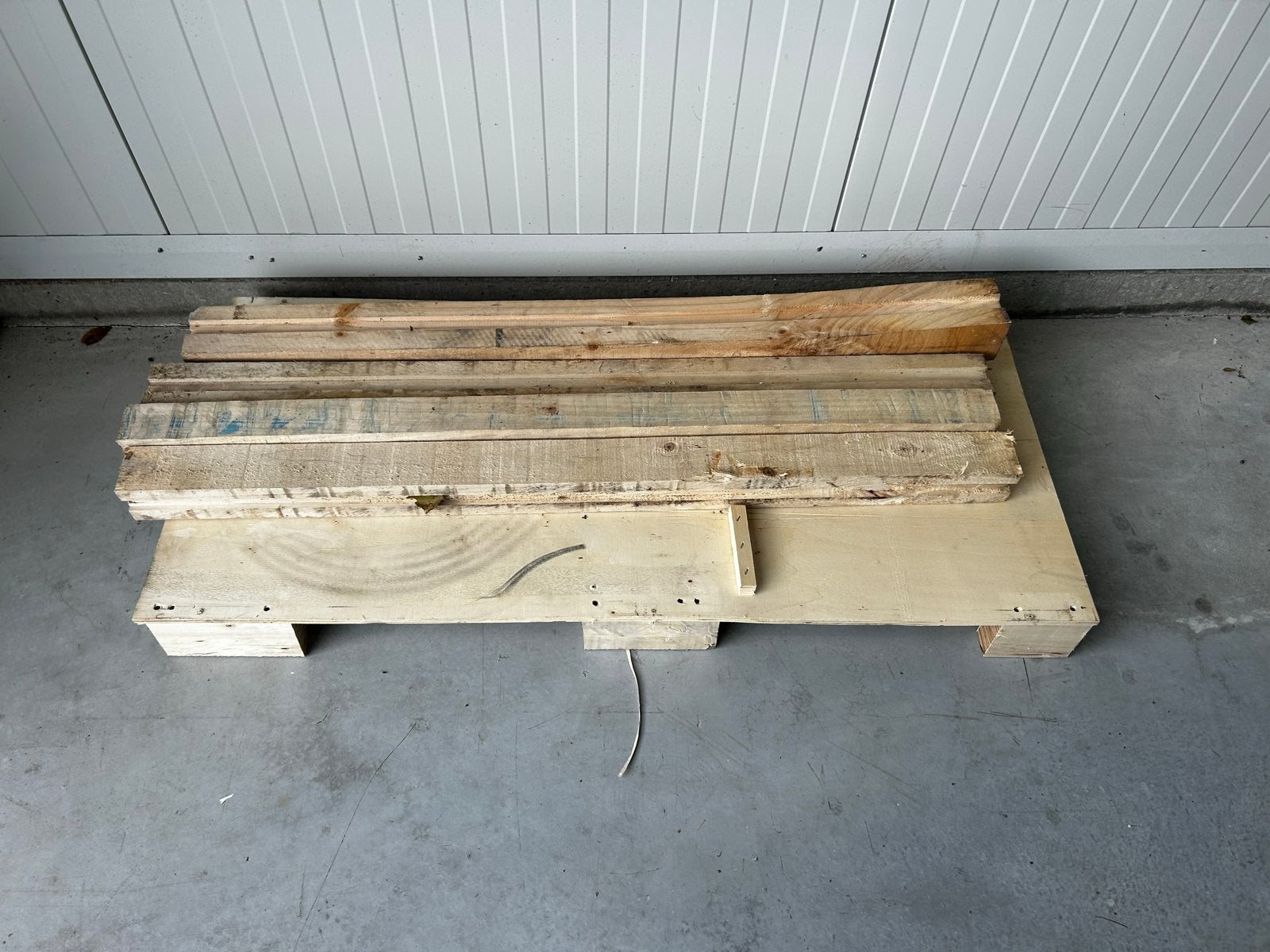 Gebruikte pallets en houten planken, Gratis, Ophalen, Gebruikt, 25 tot 50 mm, Pallet