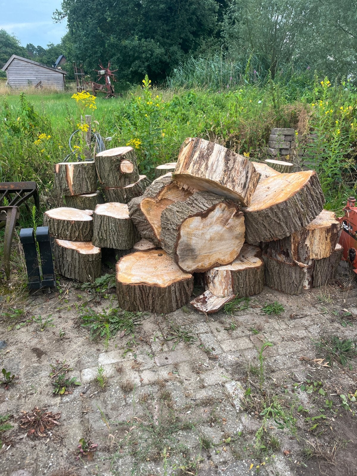 Openhaardhout Stookhout kachelhout wilg, Tuin en Terras, Haardhout, Minder dan 3 m³, Ophalen of Verzenden