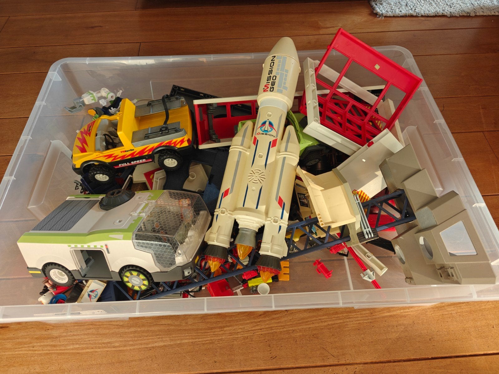 Leuke partij Playmobil inclusief opbergbak, Ophalen, Gebruikt, Losse onderdelen, Overige typen