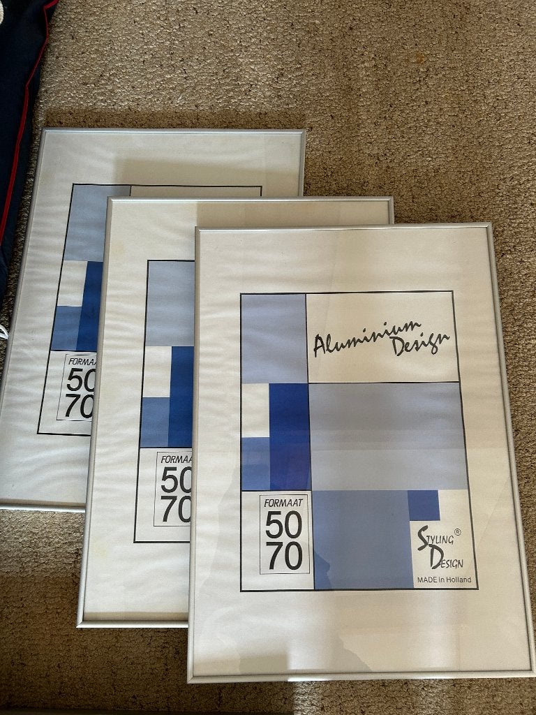 Partij van 30 wissellijsten / schilderijlijsten – div. maten, Ophalen, Schilderijlijst, Verwisselbare inhoud, Overige kleuren