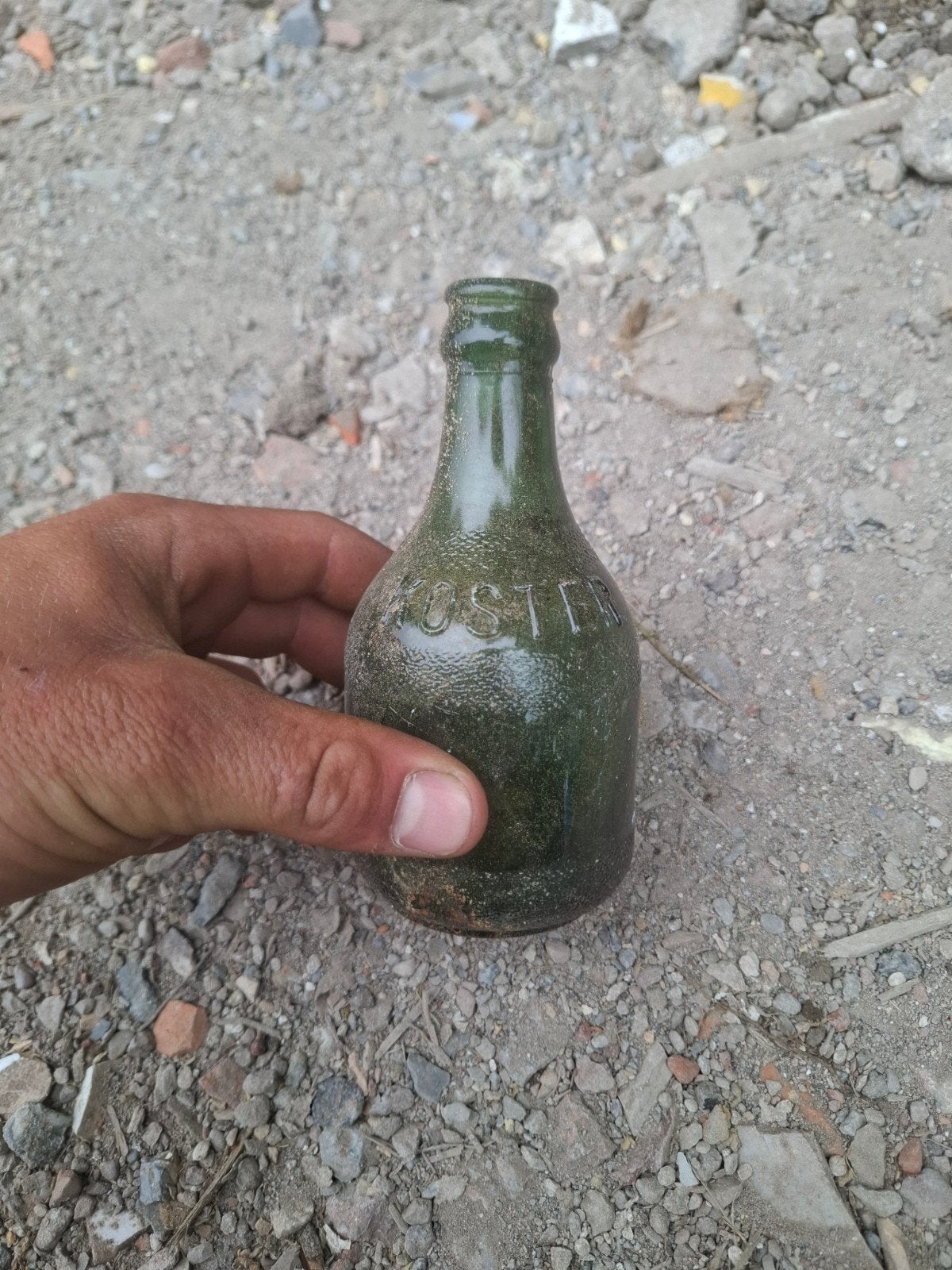 Oude Groene Fles limonade koster, Ophalen of Verzenden