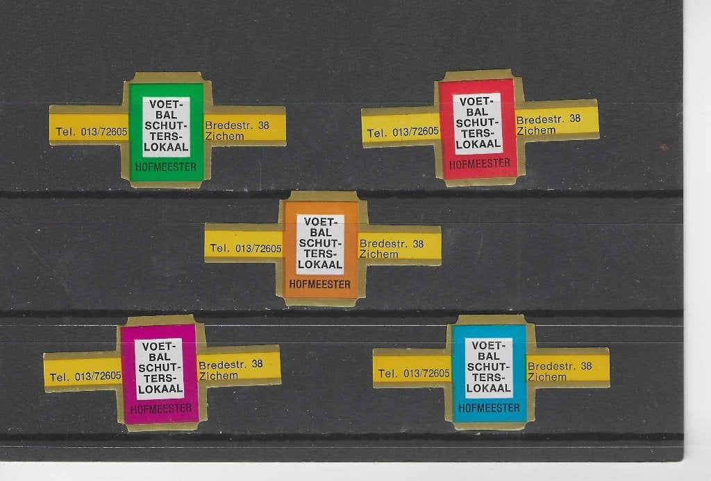 reeks 795  hofmeester   1-5   sigarenbanden, Ophalen of Verzenden, Zo goed als nieuw, Sigarenbandjes