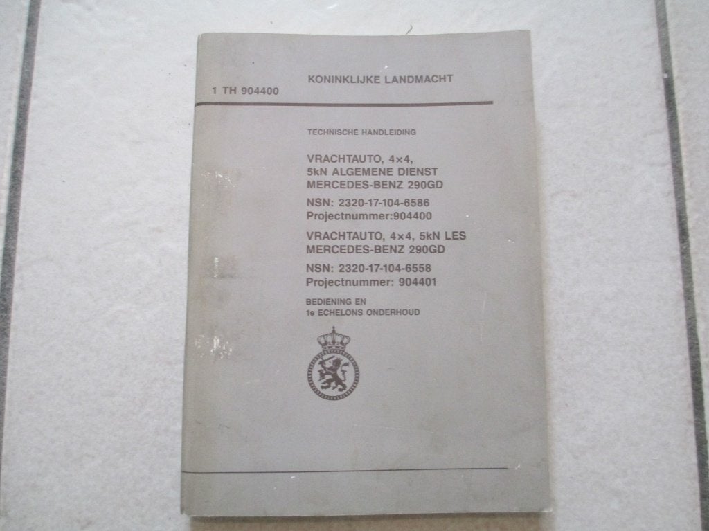 Onderdelen MB 290 GD ex NL leger Jeep, Ophalen of Verzenden, Landmacht, Nederland, Overige typen