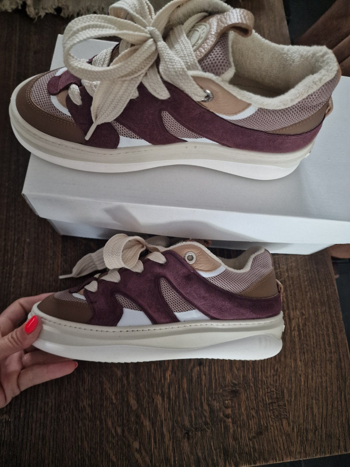 mason garments sneakers nieuw 38 bordeaux bruin, Ophalen of Verzenden, Nieuw, Bruin, Sneakers of Gympen