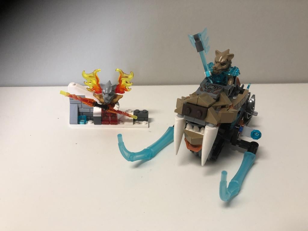 Lego chima 70220 Strainor’s Sabeltand Rider - compleet, Compleet, Overige thema's, Lego, Ophalen of Verzenden