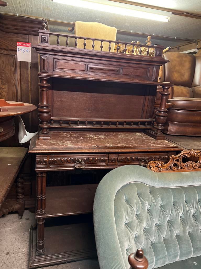 Antiek Henri II dressoir met marmeren blad, Ophalen