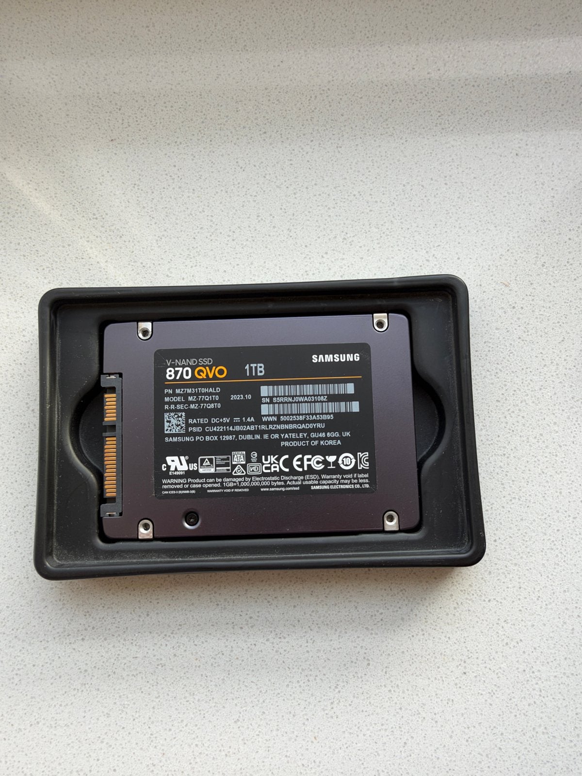 Samsung 870 QVO 1TB SSD - Splinternieuw-Nieuwprijs 240, Computers en Software, Intern, Server, Nieuw, Ophalen of Verzenden