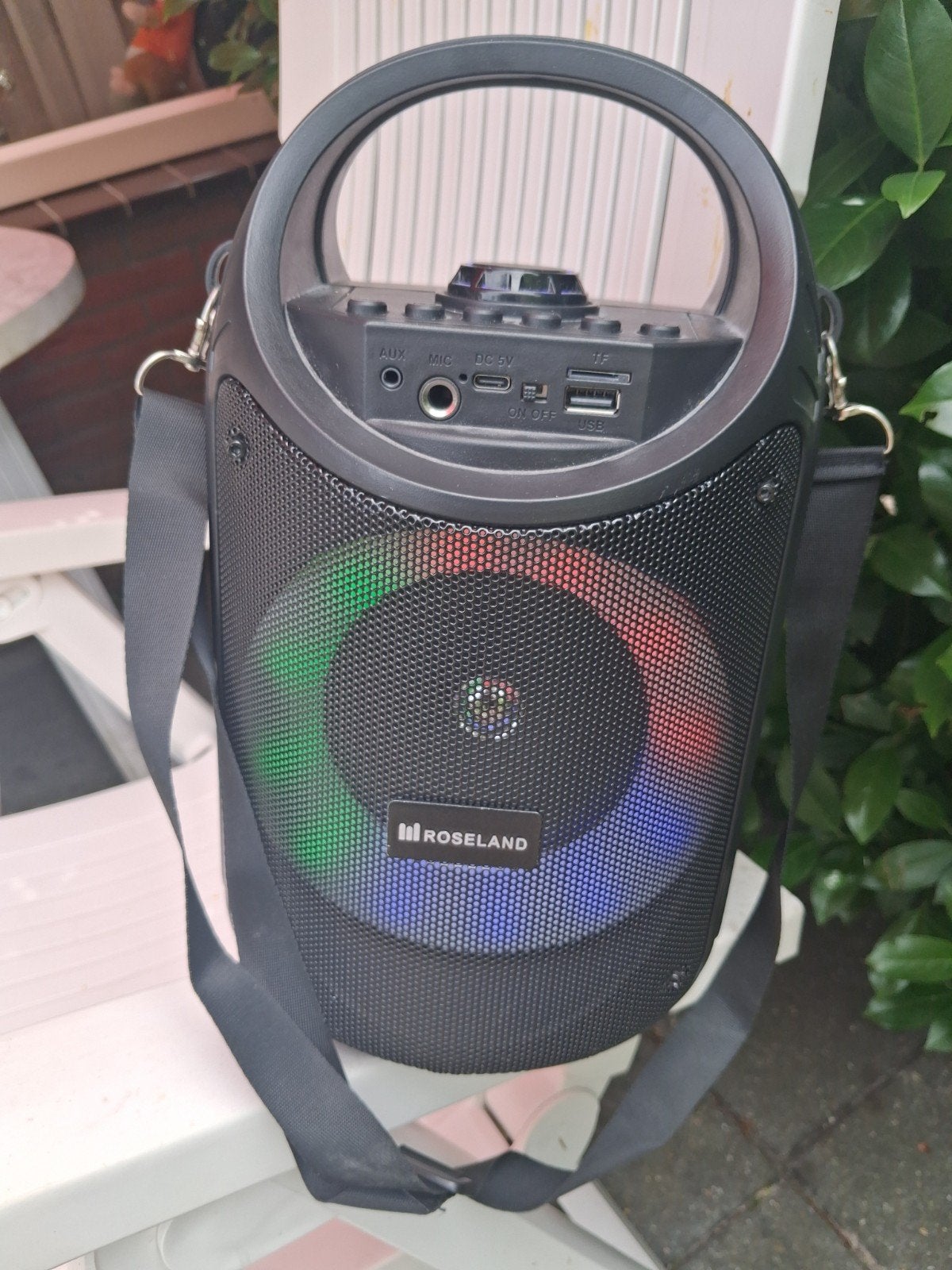 Roseland Draagbare Party Speaker met Lichteffecten, Audio, Tv en Foto, Luidsprekers, Overige merken, AUX-ingang, Party speaker