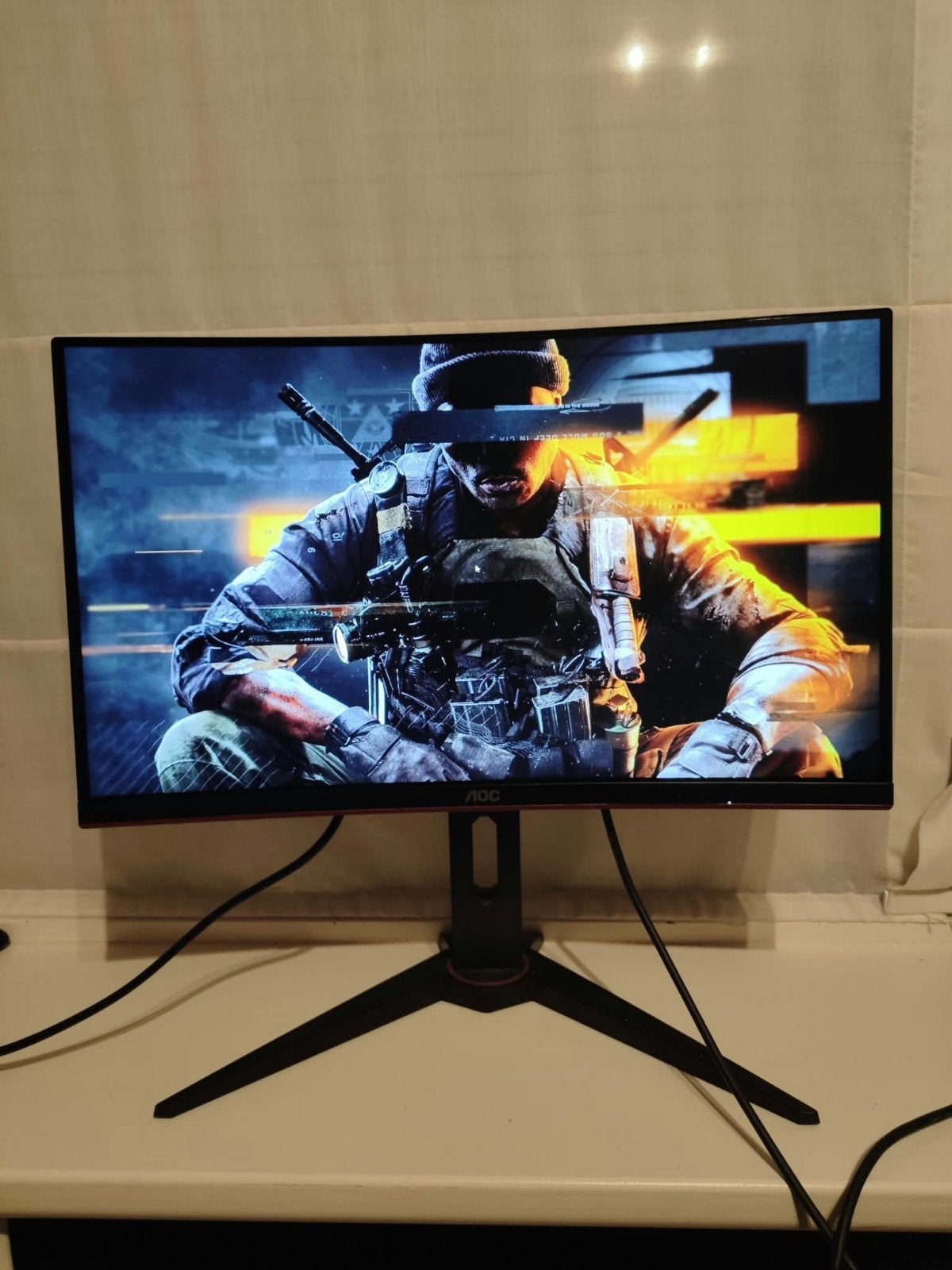 AOC C24G1 24 inch Curved Gaming Monitor, Curved, DisplayPort, 101 t/m 150 Hz, VA