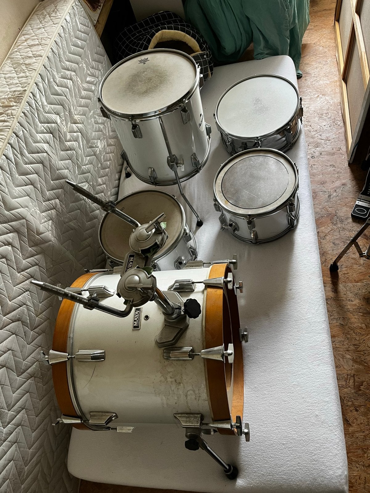 Volledig drumstel (10-delig) voor de beginnende drummer, Muziek en Instrumenten, Drumstellen en Slagwerk, Gebruikt, Overige merken