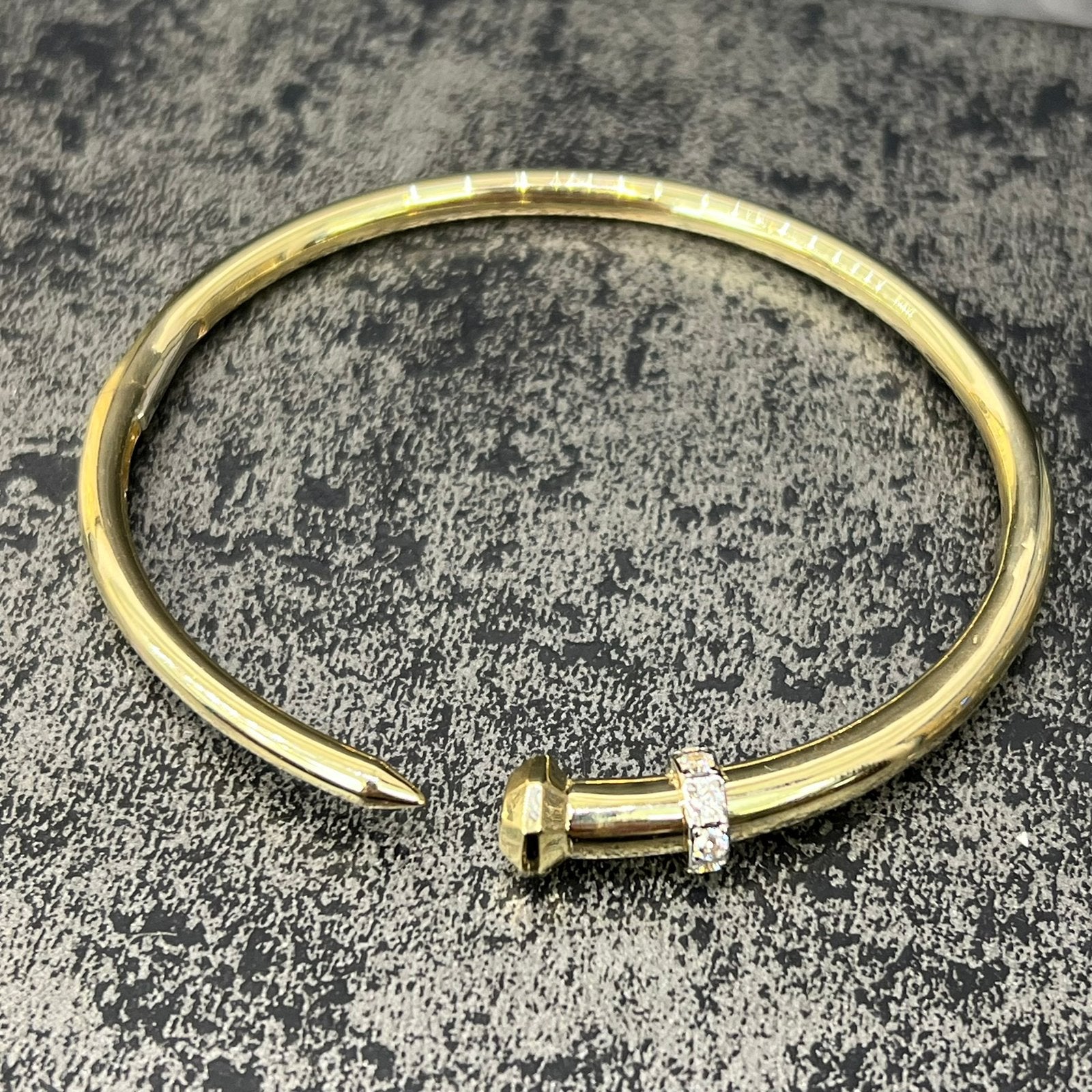 14k gouden armband spijker model nieuw, Ophalen of Verzenden, Nieuw, Goud