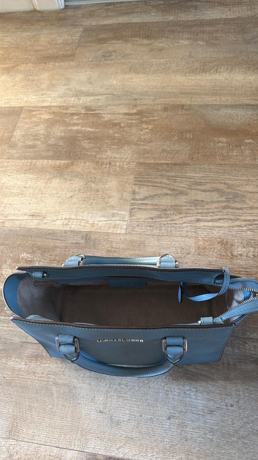 Michael Kors Handtas en Portemonnee - Blauw, Ophalen of Verzenden, Zo goed als nieuw, Blauw, Handtas