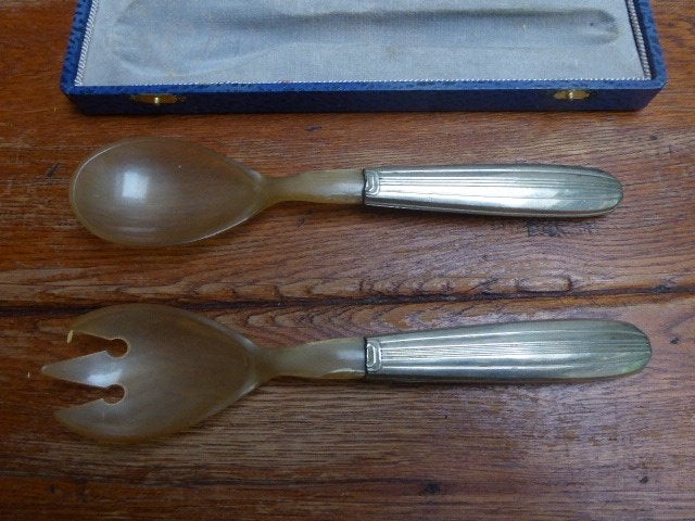 Prachtig art deco sla bestek, Antiek en Kunst, Ophalen of Verzenden