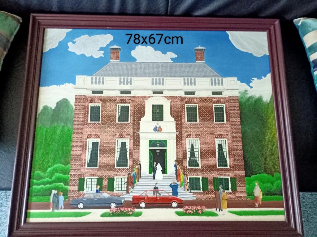 Schilderij Gemeentehuis Maarssen, Antiek en Kunst, Ophalen