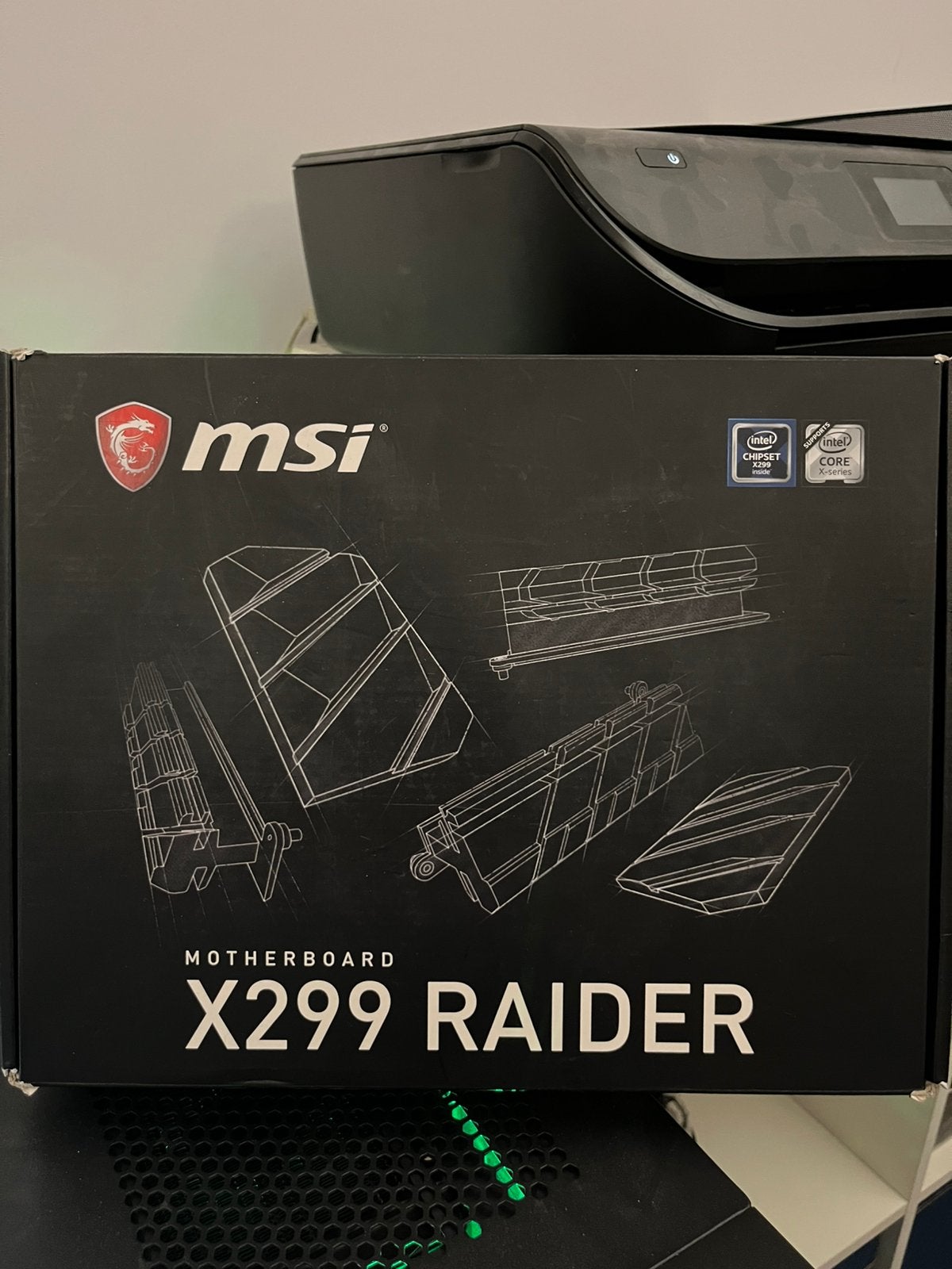 MSI X299 Raider moederbord, Computers en Software, Ophalen, Gebruikt, Intel, DDR4