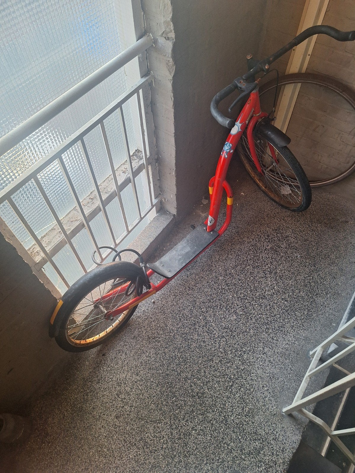 Rode Kickbike Step met Grote Wielen, Ophalen of Verzenden, Gebruikt, Kickbike, Onbekend