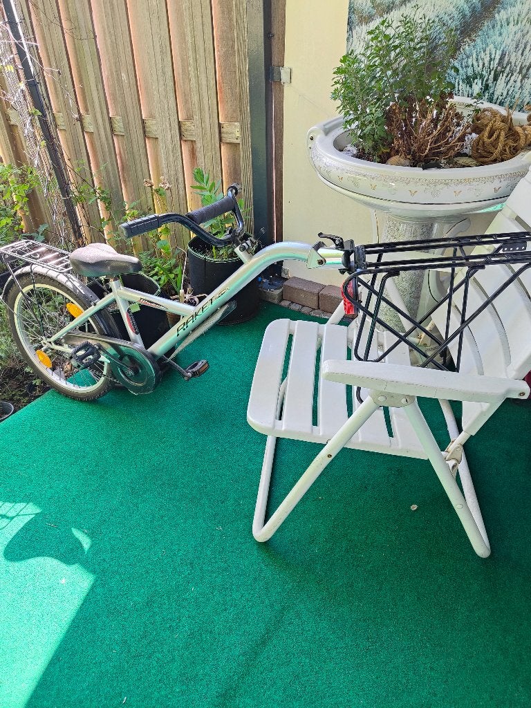 Aanhang fiets, Fietsen en Brommers, Fietsen | Kinderfietsjes, Ophalen, Gebruikt, 16 tot 20 inch, Raket shuttle