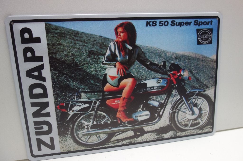ZUNDAPP KS 50 BROMFIETS LOGO BORD, Ophalen of Verzenden, Nieuw, Overige typen