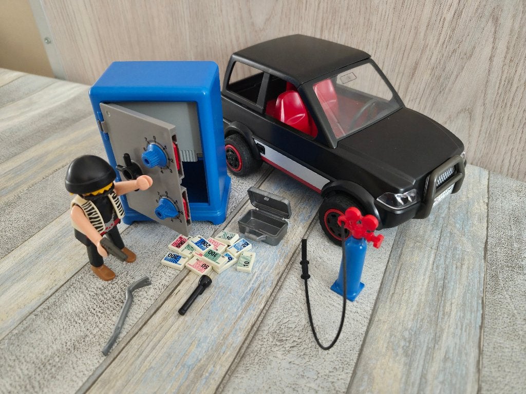 Playmobil 4059 Brandkastkraker Met Vluchtauto, Verzenden, Zo goed als nieuw, Complete set