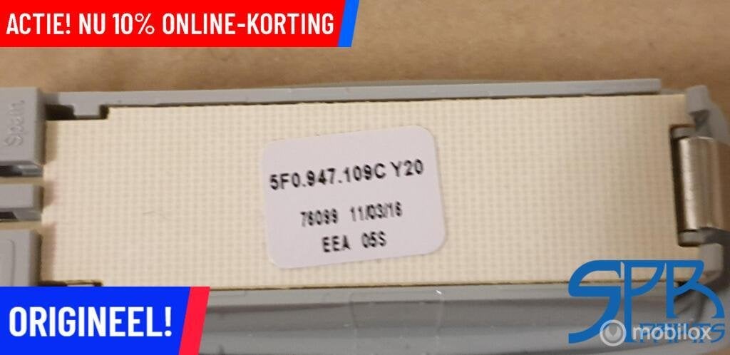 VW GOLF 7 VII LED MAKE UP VERLICHTING Zonneklep 5F0947109C, Auto-onderdelen, Volkswagen, Nieuw, Ophalen of Verzenden, Volkswagen