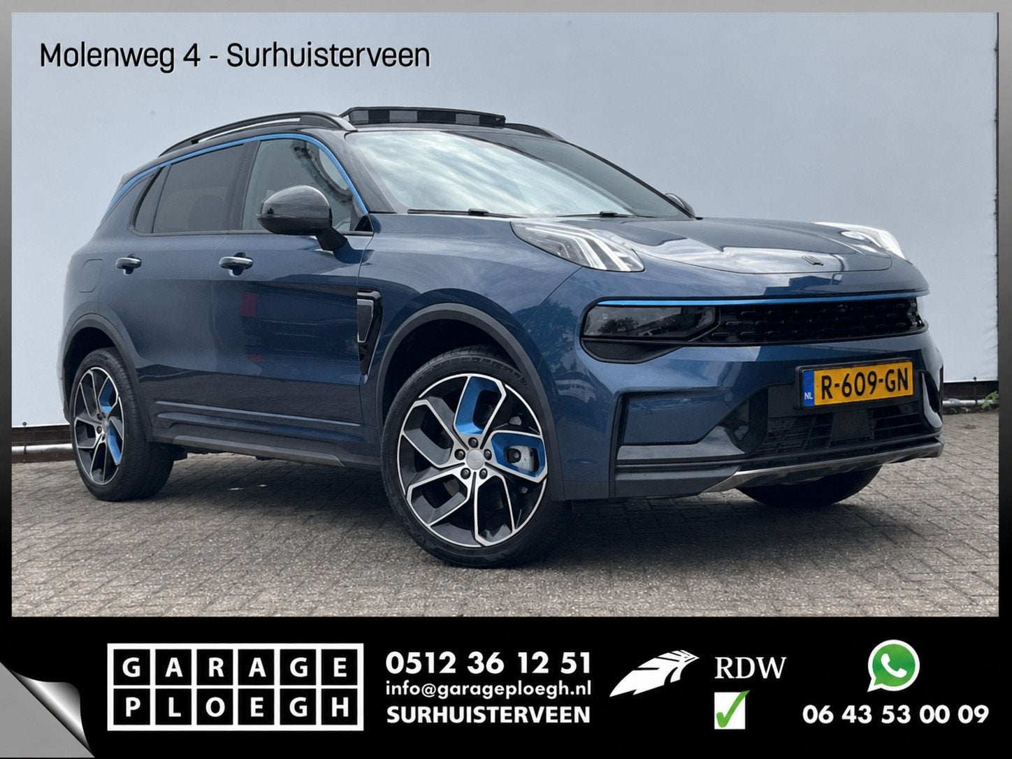 Lynk & Co 01 1.5 PHEV 262PK Adapt.Cruise 360° Cam Carplay P, Auto's, Lynk & Co, Euro 6, Blauw, Origineel Nederlands, Bedrijf
