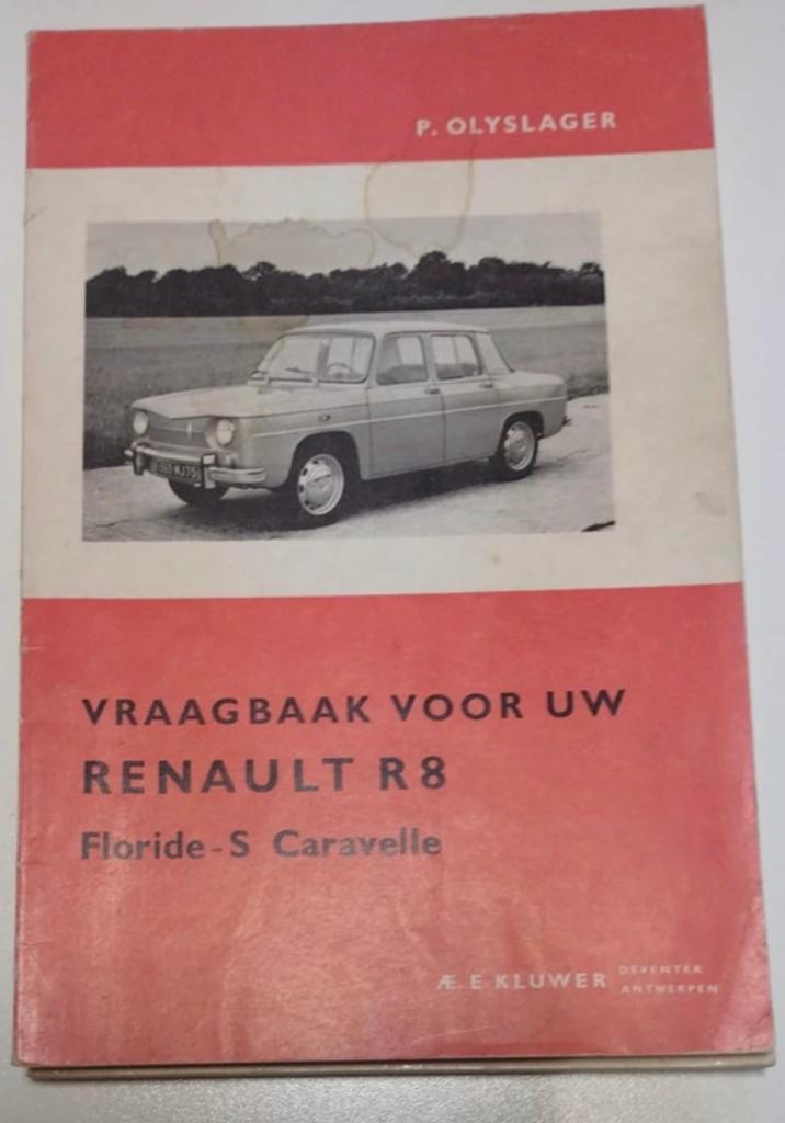 Vraagbaak voor de Renault R8 Floride-S Caravelle, Ophalen of Verzenden