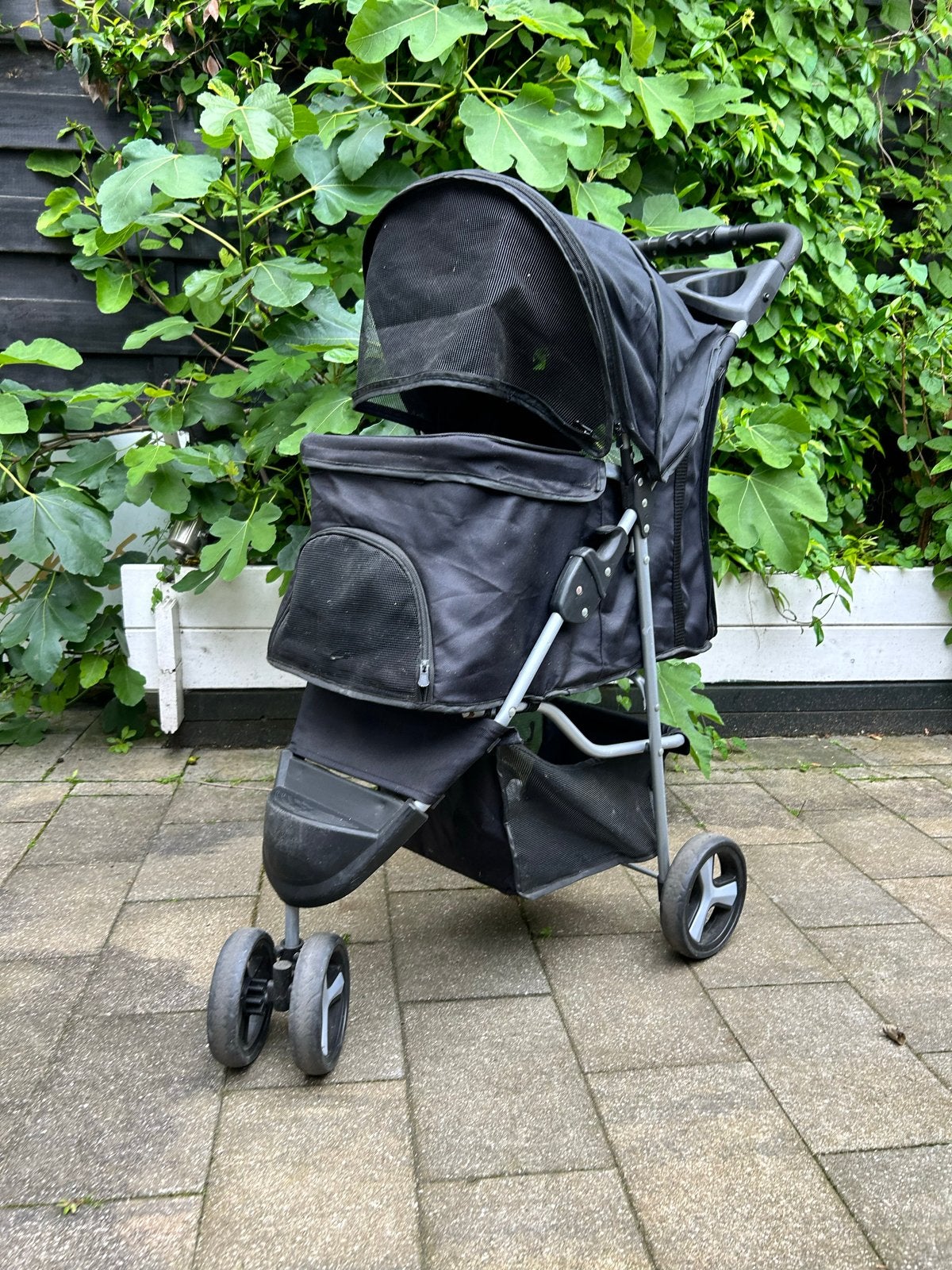 Hondenbuggy Trixie, Ophalen, Gebruikt