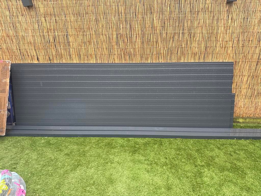 Aluminium sandwich wandpanelen veranda - Antraciet, Doe-het-zelf en Verbouw, Platen en Panelen, Ophalen of Verzenden, Nieuw, Overige materialen