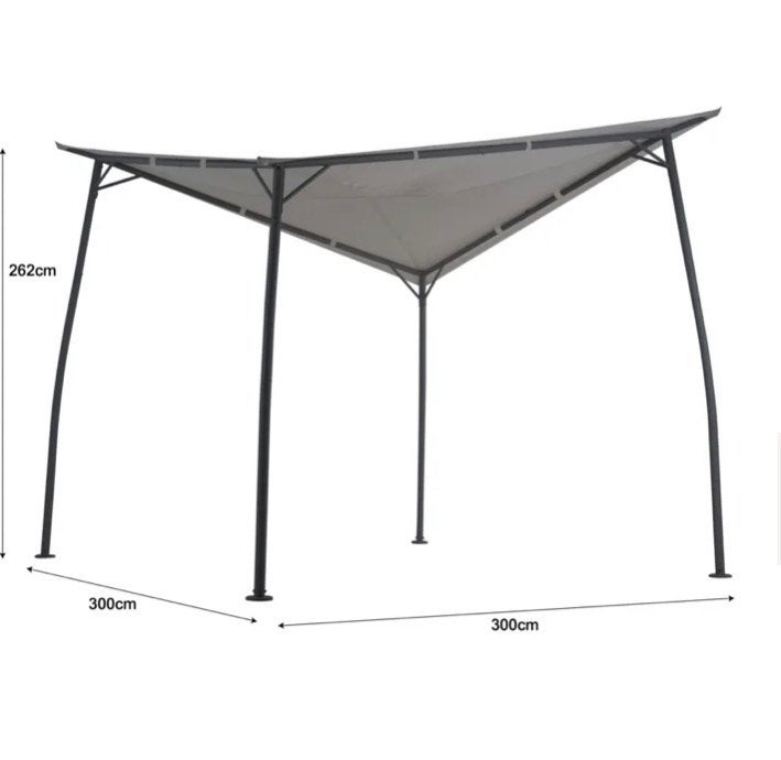 Pergola zgan. 6m2 HANSOM, Tuin en Terras, Ophalen of Verzenden, Zo goed als nieuw, Minder dan 5 meter
