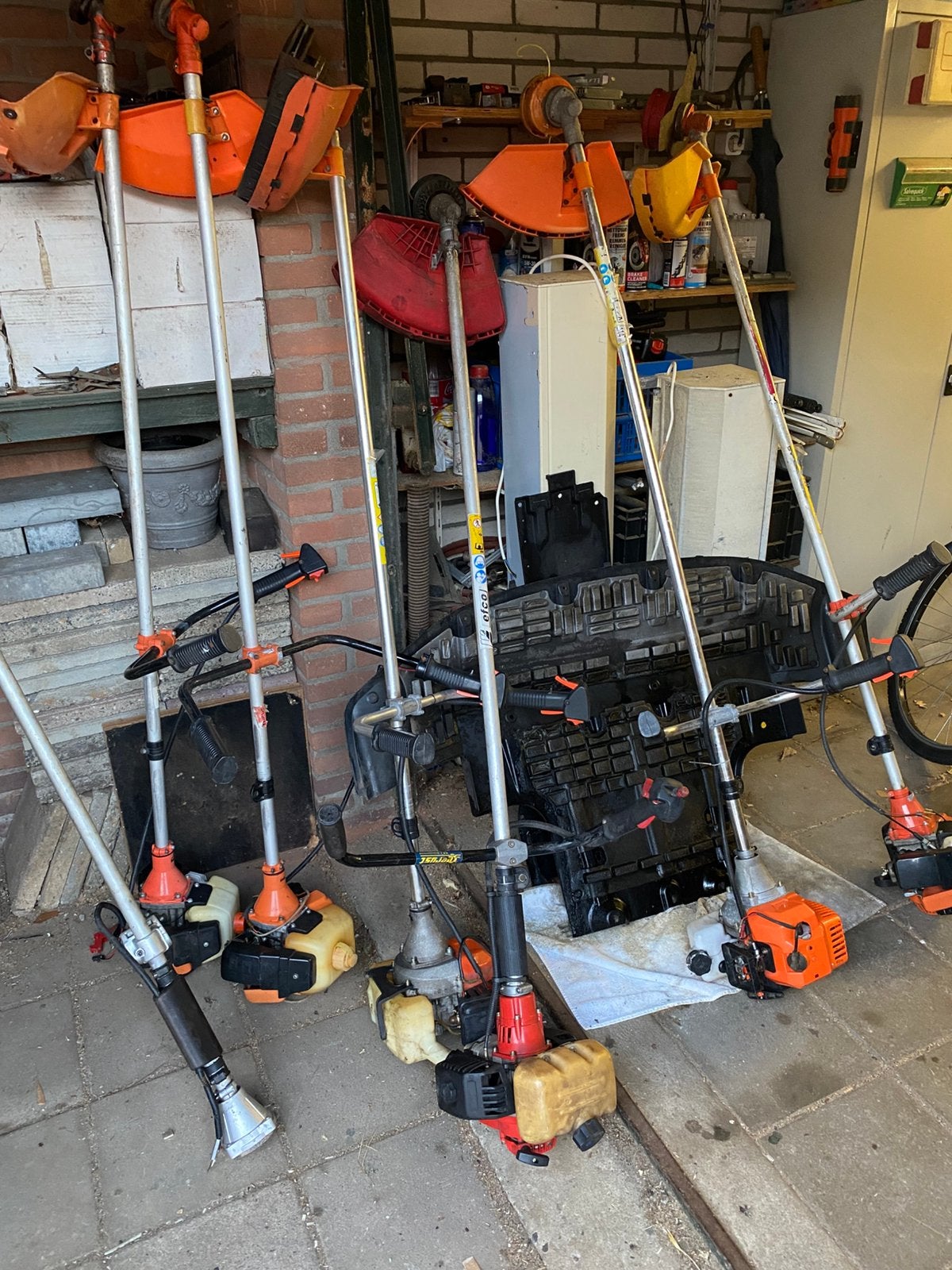 7 benzine bosmaaiers loop of sloop, Tuin en Terras, Ophalen, Gebruikt, Benzine