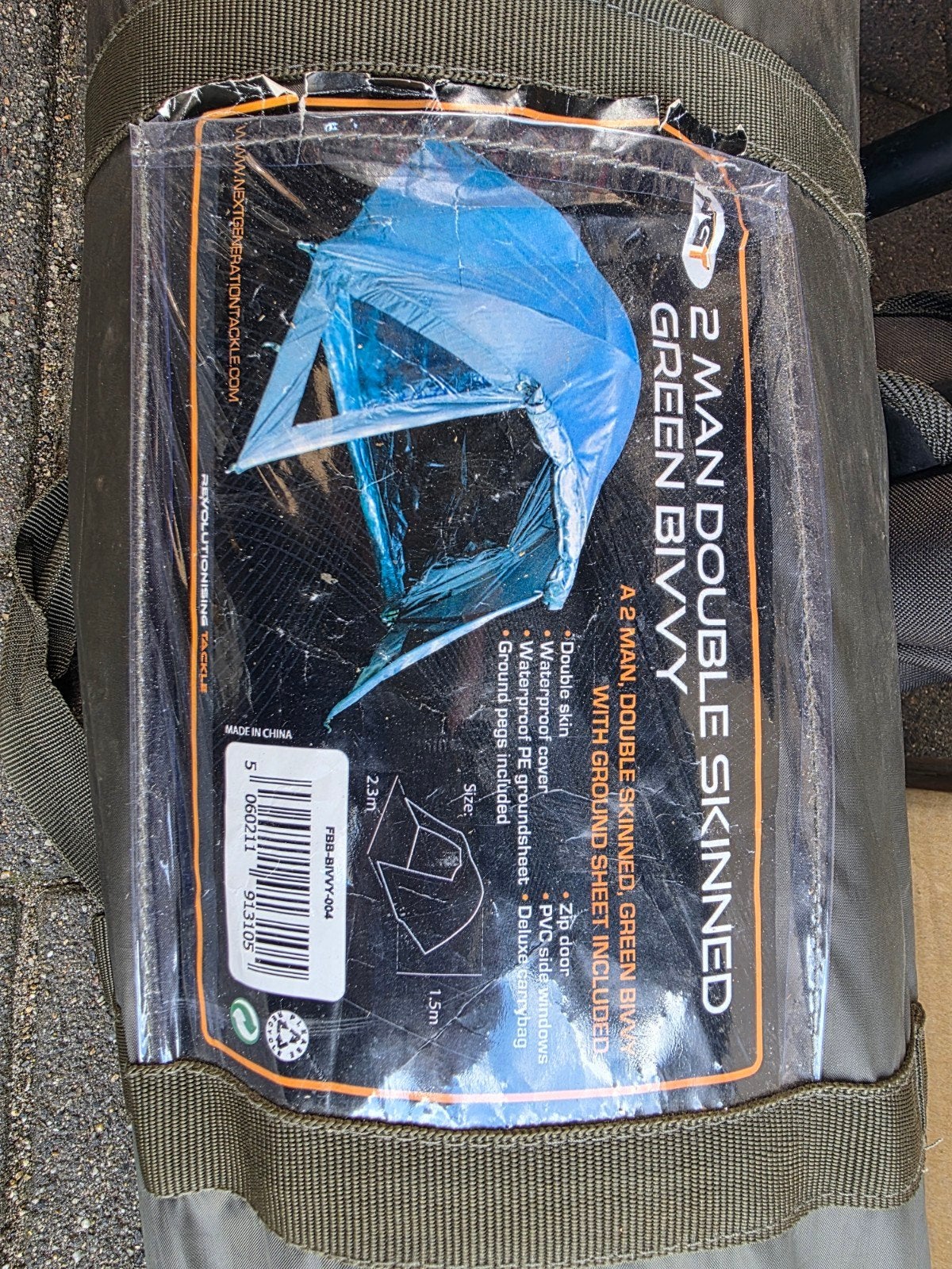 Complete vis set: karperhengel, vaste stok, bivvy en tassen, Ophalen of Verzenden, Gebruikt