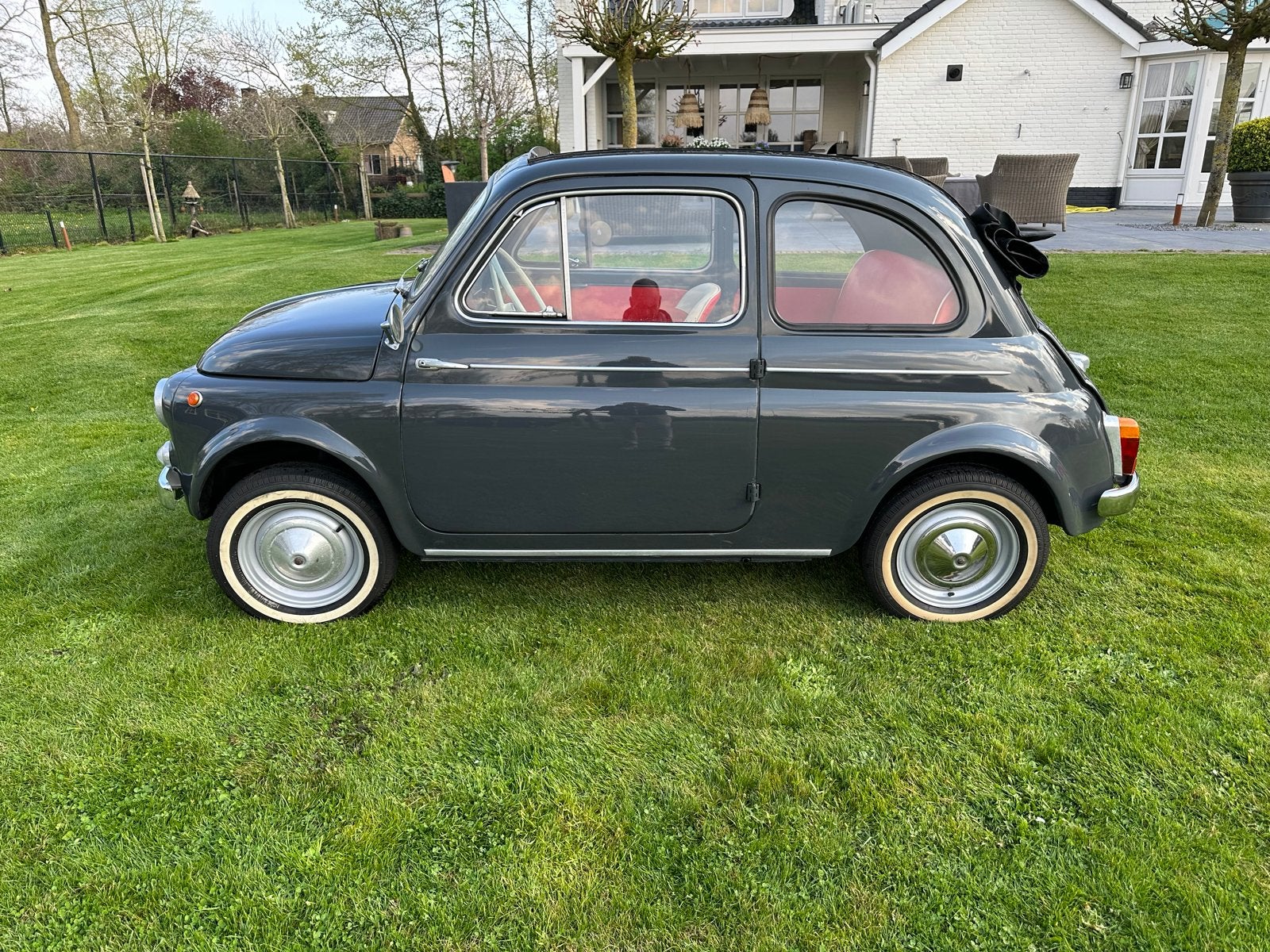 Fiat 1964 Grijs Cabrio, Auto's, Achterwielaandrijving, Cabriolet, Overige kleuren, Handgeschakeld
