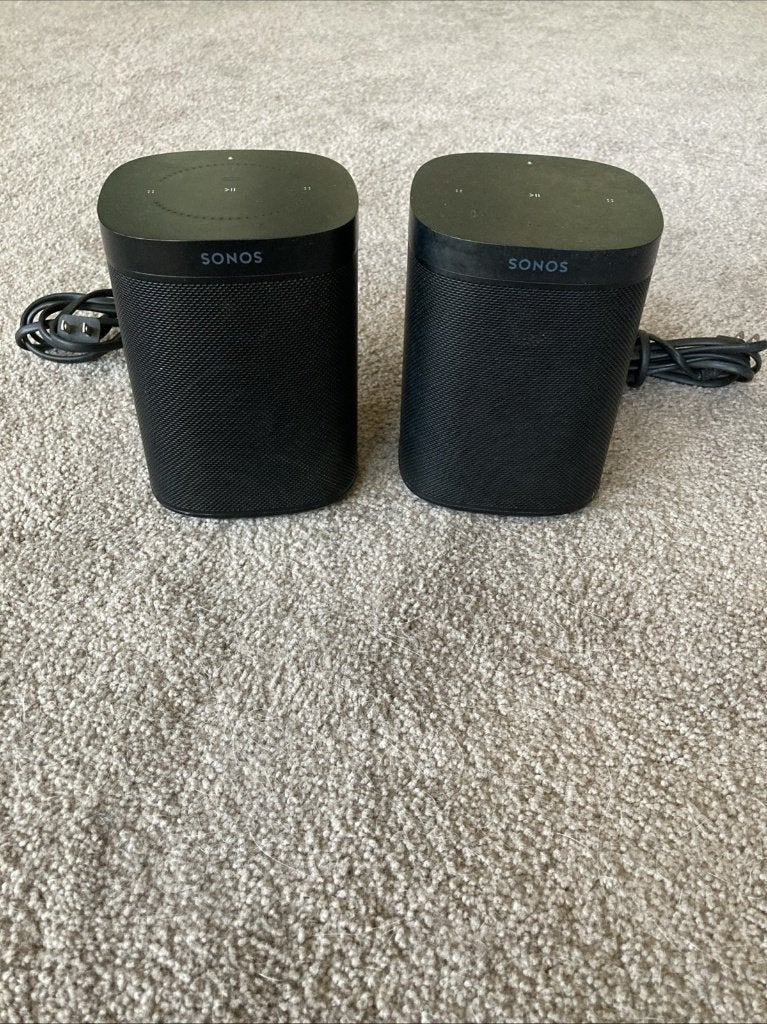 2x Sonos One A100 Zwart Speakers