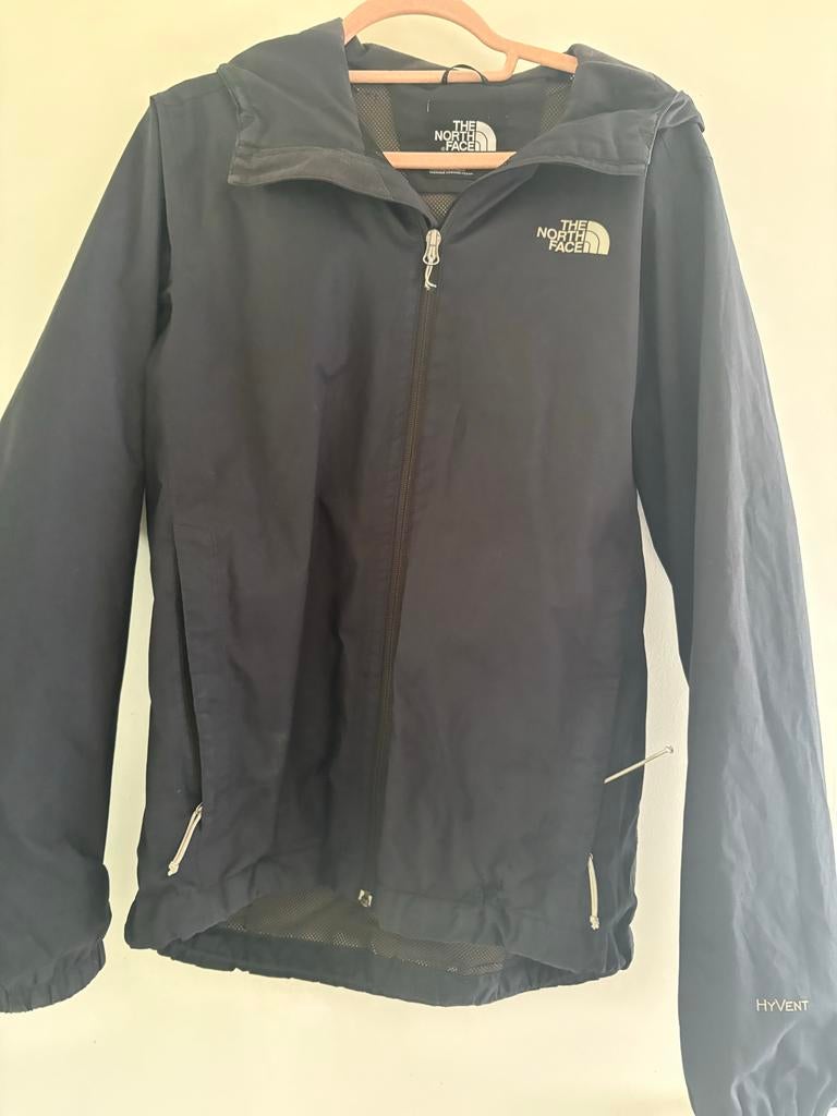 The North Face HyVent Jas Zwart Maat S, Ophalen of Verzenden, Zo goed als nieuw, Maat 36 (S), Zwart