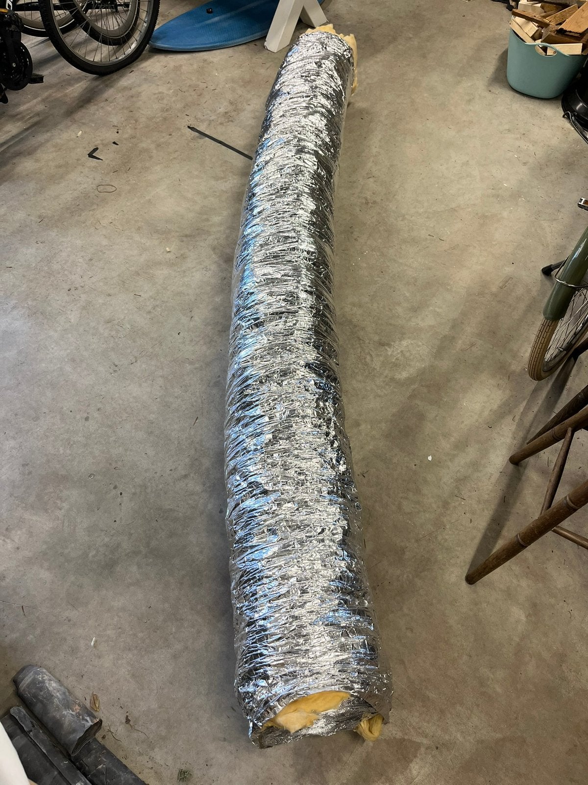 Nieuw 2,5m geïsoleerde ventilatieslang 250mm, Ophalen, Zo goed als nieuw, Afzuiger