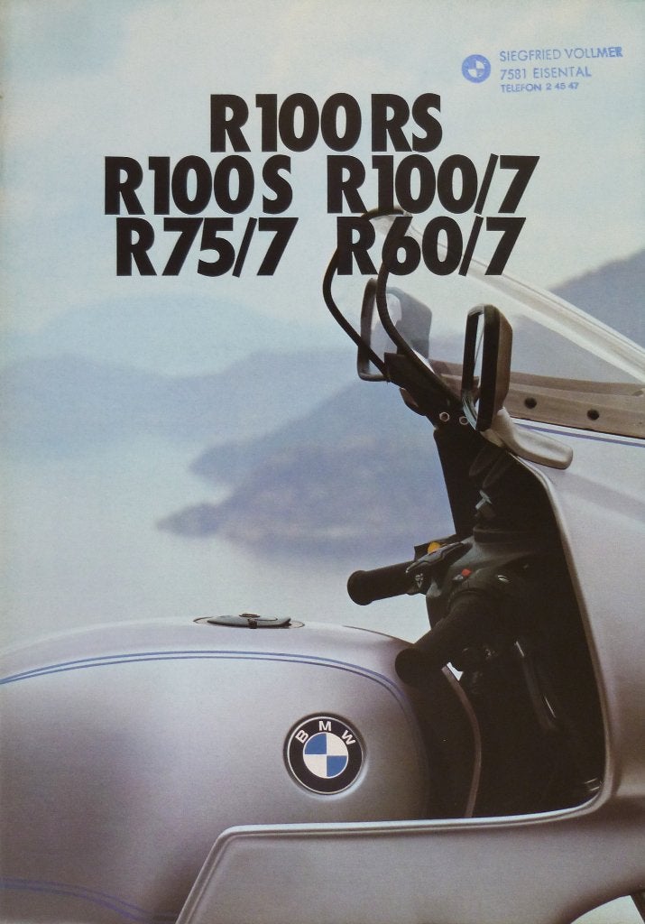 Folder BMW R100RS/ R100S/ R100/7/ R75/7/ R60/7 02/ 1976, Motoren, Ophalen of Verzenden, BMW
