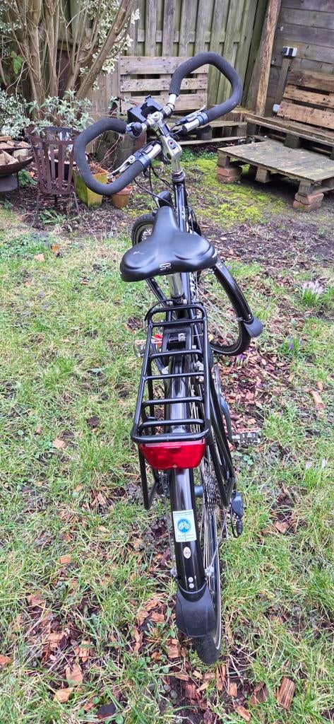 Zwarte Snel Safari damesfiets met 27 versnellingen, Overige merken, 28 inch, Gebruikt, Velgrem