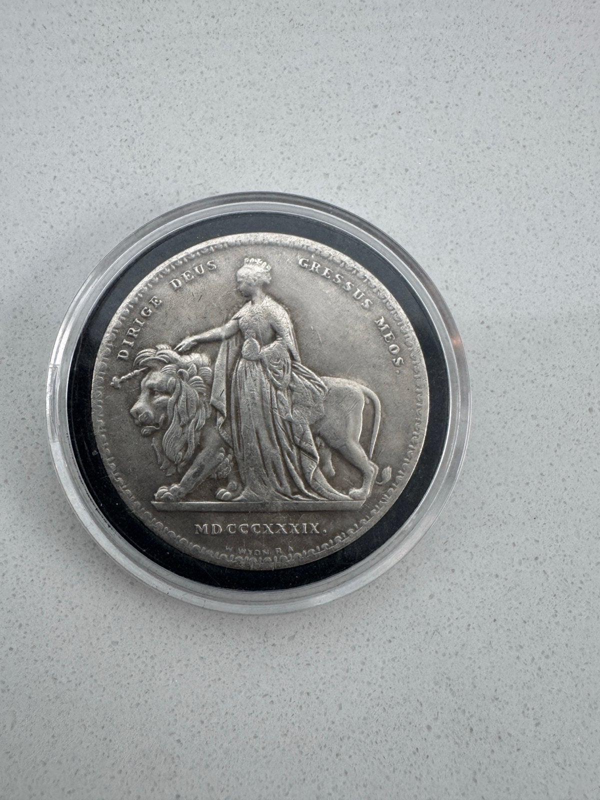 Victoria Gothic Crown 1847, Postzegels en Munten, Munten | Nederland, Ophalen of Verzenden, Overige waardes, Losse munt, Zilver