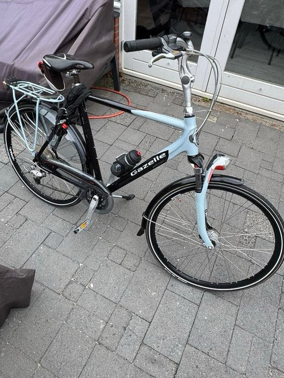 Gazelle Allure Limited Herenfiets met AXA en kettingslot, Fietsen en Brommers, Fietsen | Heren | Herenfietsen, Ophalen, Gebruikt