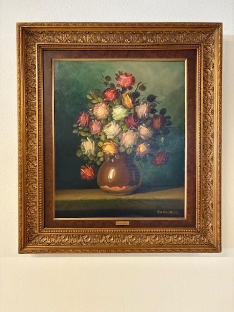 Kruik met bloemen, Ophalen