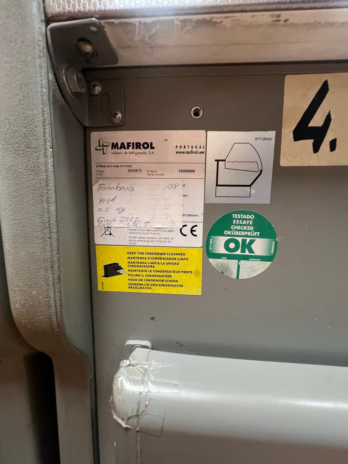 Professionele Koeltoonbank - Mafriol Vitrina Eco, Zakelijke goederen, Ophalen, Gebruikt, Koelen en Vriezen