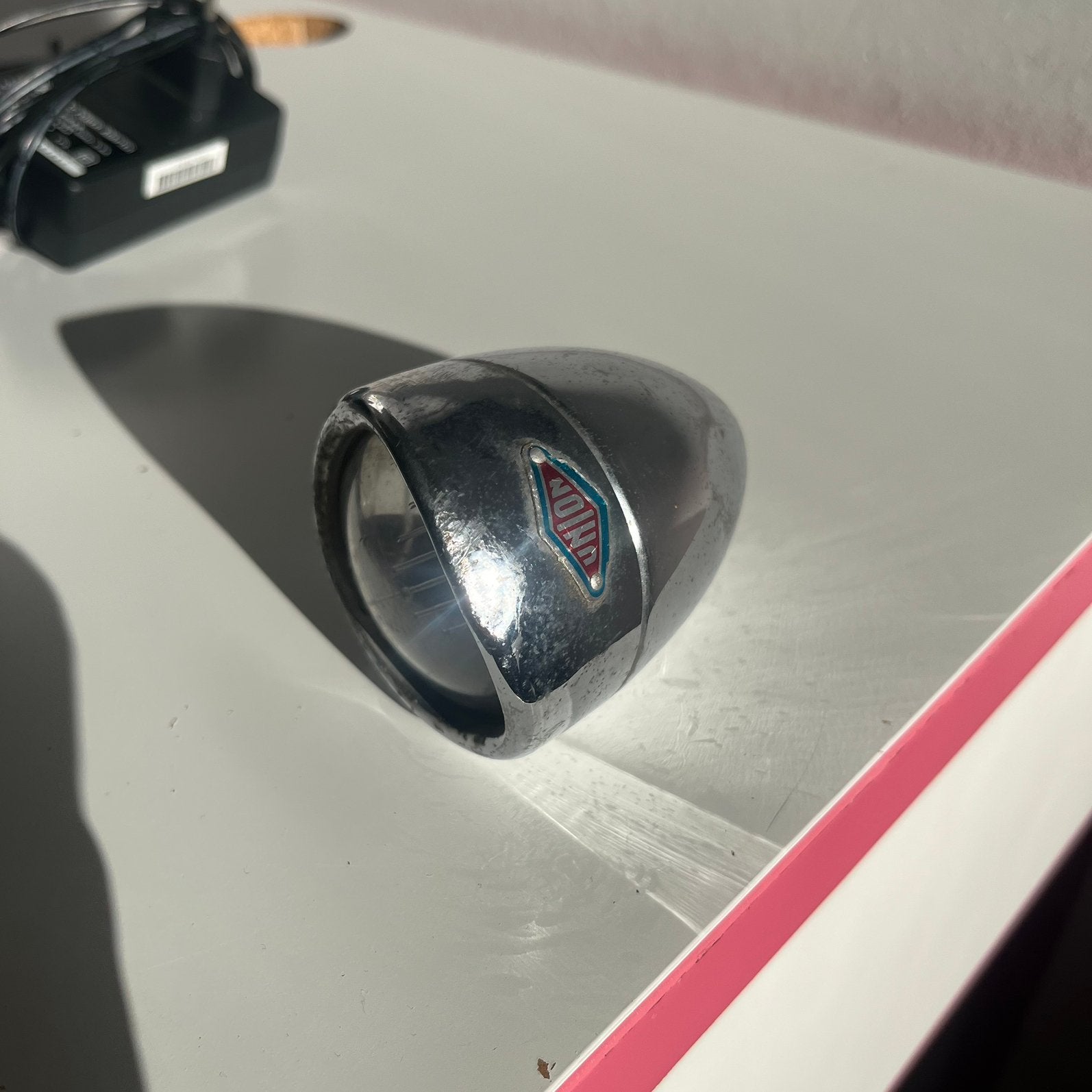 Oude Union koplamp voor dynamo, Ophalen of Verzenden, Gebruikt, Dynamo, Voorlicht
