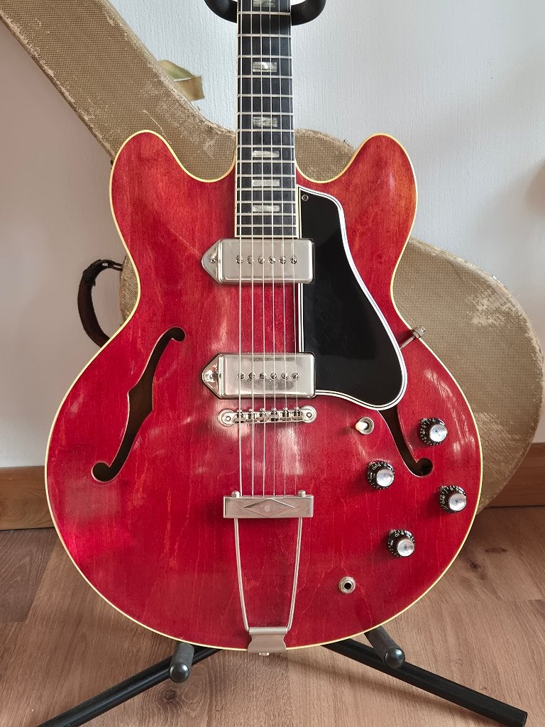 1963 Gibson ES330, Ophalen of Verzenden, Gebruikt, Solid body, Gibson