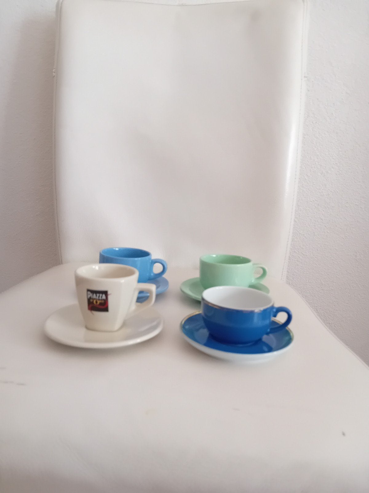 Espresso kop/ schotel 4 x, Ophalen, Porselein, Overige stijlen, Kop(pen) en/of Schotel(s)