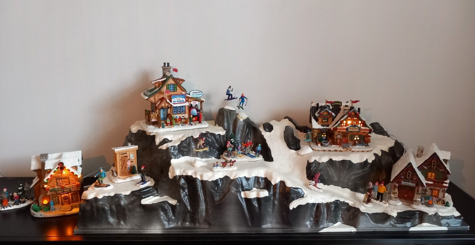 kerstdorp skidorp compleet Lemax, Ophalen