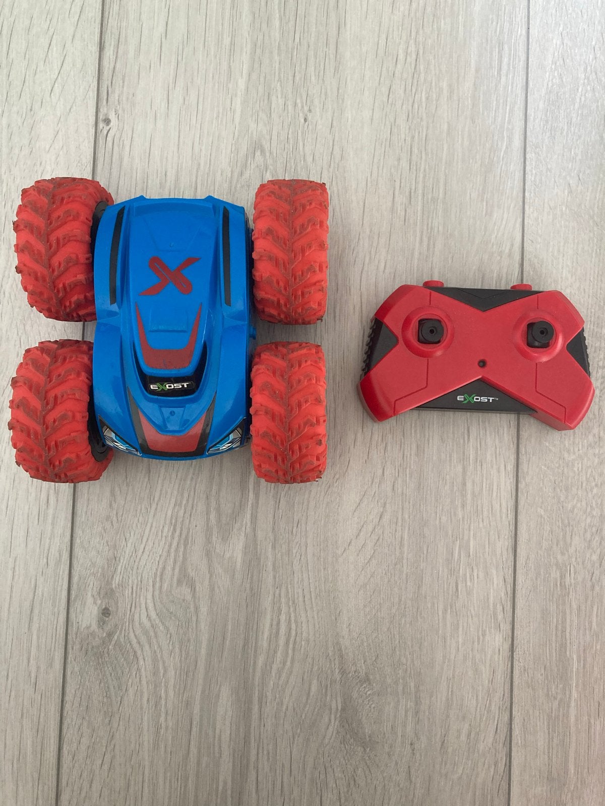 Exost 360 Mini Flip RC Auto - Blauw/grijs, Ophalen, Gebruikt, Afstandsbediening
