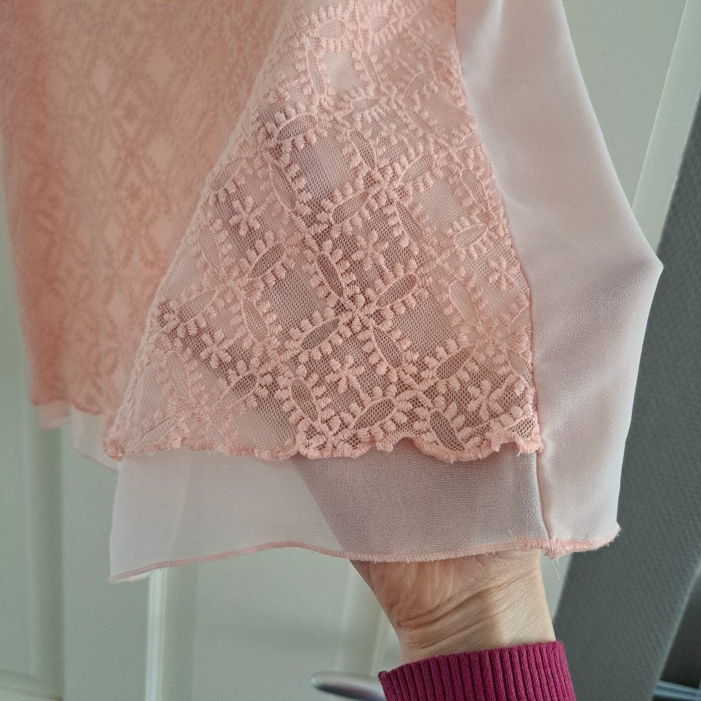 Expresso nude roze top met kant voor, knopen achter 38 45917, Maat 38/40 (M), Expresso, ., Ophalen of Verzenden