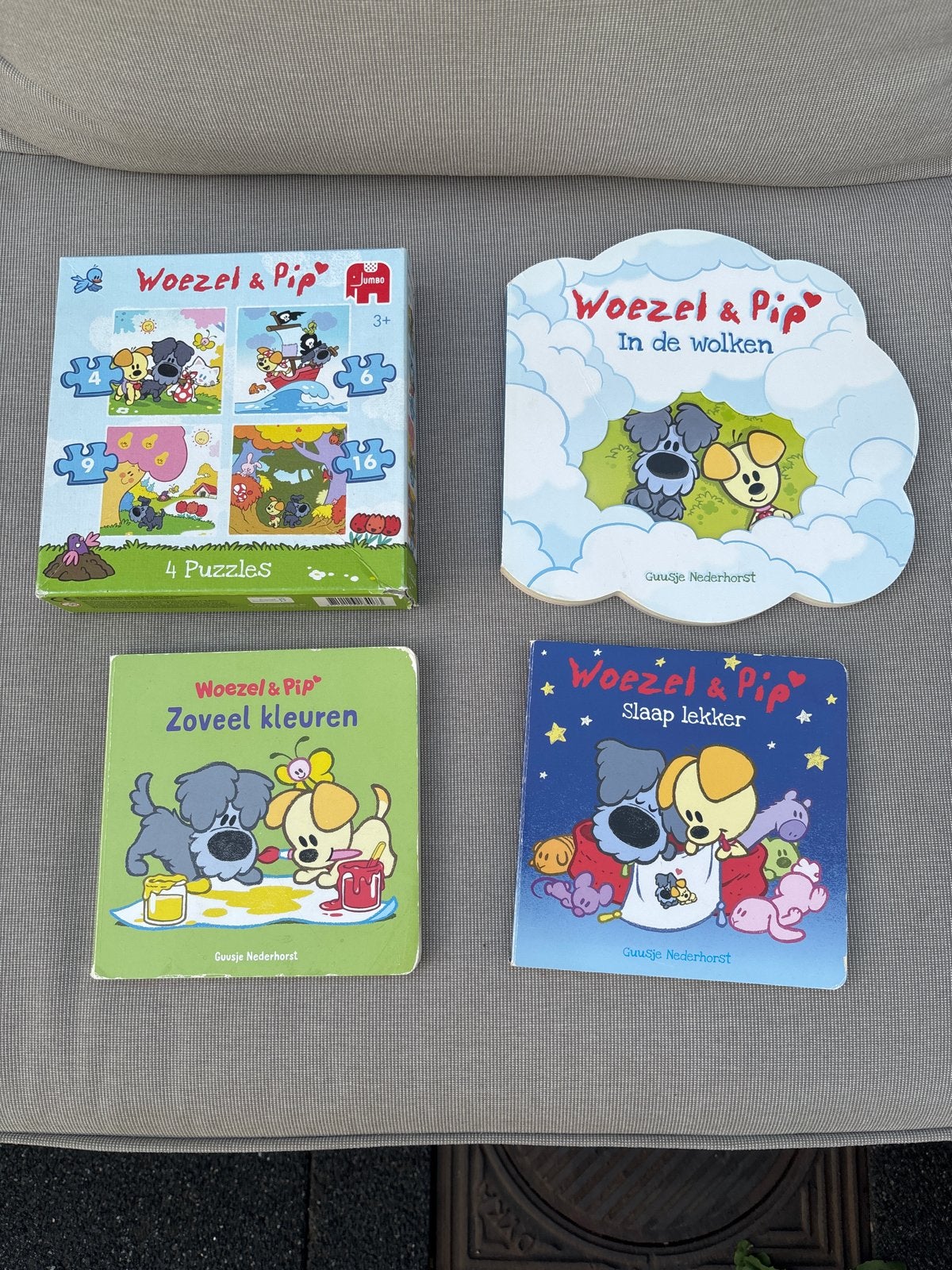 Woezel & Pip Boeken en Puzzels Set, Ophalen of Verzenden, Gelezen, Uitklap-, Voel- of Ontdekboek, 2 tot 3 jaar